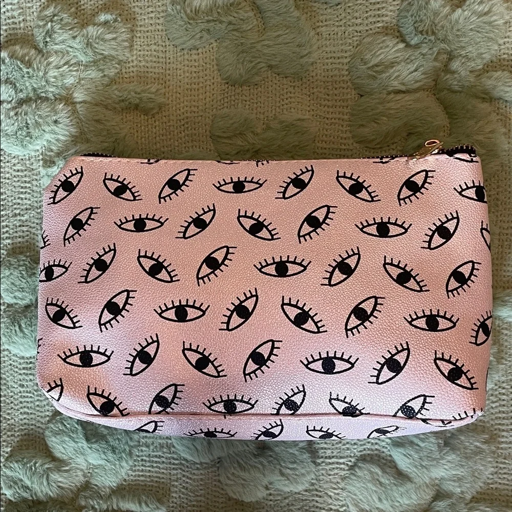Pink Eye Pattern cosmetic bag - Pouch
